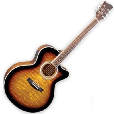 Электроакустическая гитара Jay Turser JTA-424-QCET-TSB