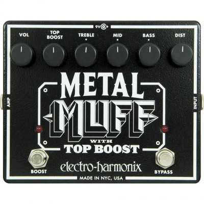 Педаль эффектов Electro-Harmonix Metal Muff with Top Boost