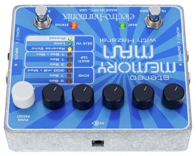 Педаль эффектов Electro-Harmonix Stereo Memory Man w/Hazarai