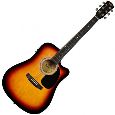 Электроакустическая гитара Fender Squier SA-105CE Sunburst